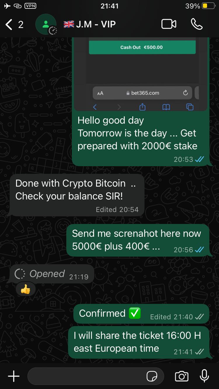 whats app proof fixed matches 23 12 2025